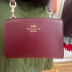 Coach Maroon Crossbody Bag